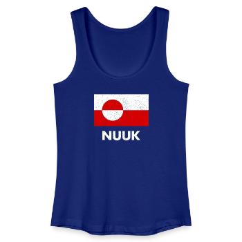 Greenland Flag - Nuuk - Grönland - Denmark Danmark - Frauen Bio Tank Top - Königsblau - Vorne