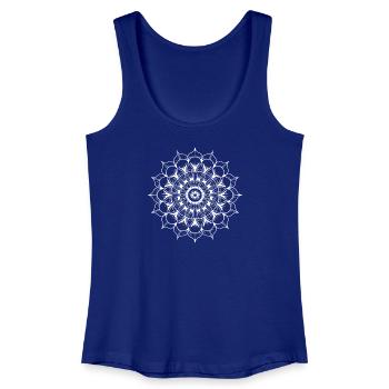 Mandala - Frauen Bio Tank Top - Königsblau - Vorne