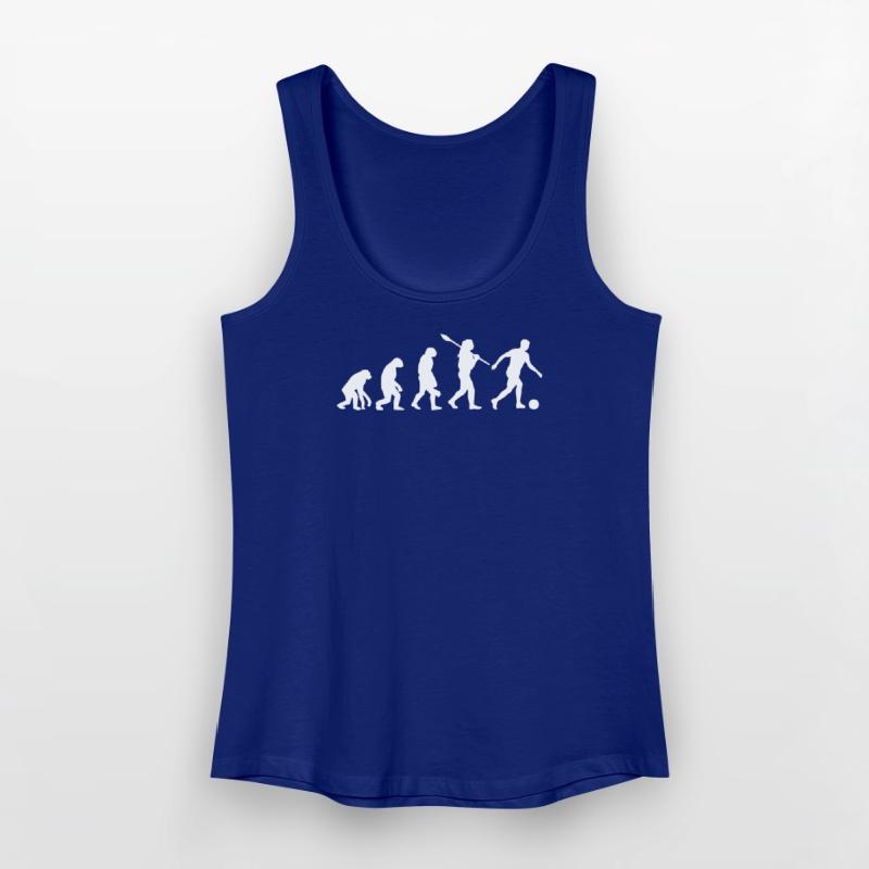 Fußball Evolution | Soccer Evolution Frauen Bio Tank Top