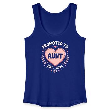 Tante 2026 Tante 2026 Befördert zu Tante 2026 - Frauen Bio Tank Top - Königsblau - Vorne