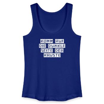 Komm auf die dunkle Seite der Kruste - Frauen Bio Tank Top - Königsblau - Vorne
