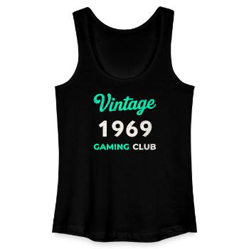 Vintage 1969 – Année de naissance rétro du Gaming Club - Débardeur bio Femme - noir - Devant