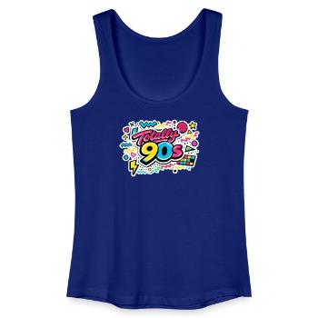 90s Vintage 90s Theme Party - Women’s Organic Tank Top - royal blue - Front