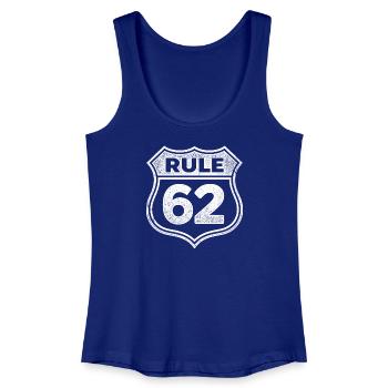 Regel 62 Genesungshumor AA NA Sauberkeitszeit - Frauen Bio Tank Top - Königsblau - Vorne
