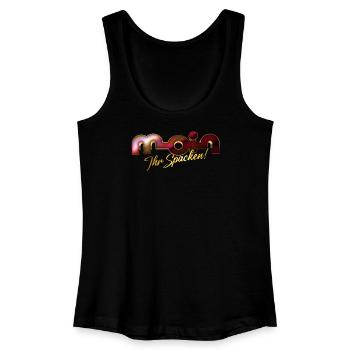 Moin ihr Spacken! - Frauen Bio Tank Top - Schwarz - Vorne