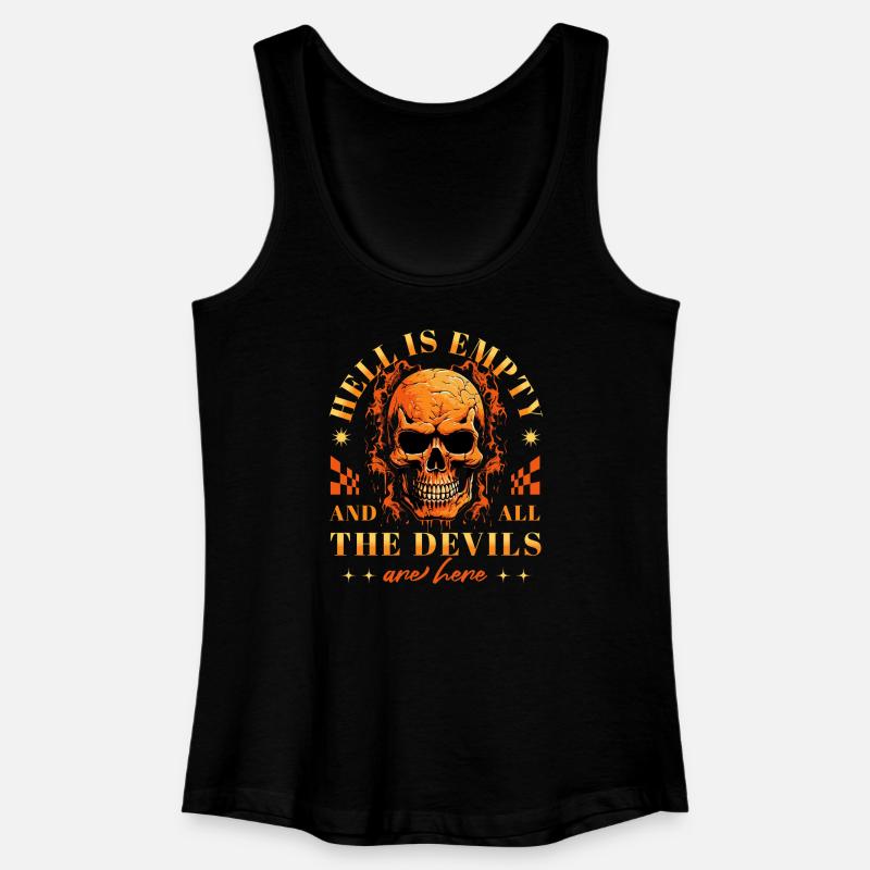 Ironie Hell Is Empty And All The Devils Are Here - Women’s Organic Tank Top - black