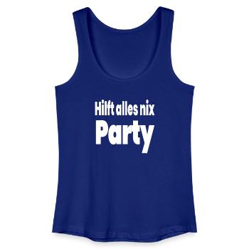 Party - Frauen Bio Tank Top - Königsblau - Vorne