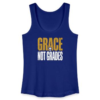 Grace Not Grades Christlicher Lehrer Jesus Glaube - Frauen Bio Tank Top - Königsblau - Vorne