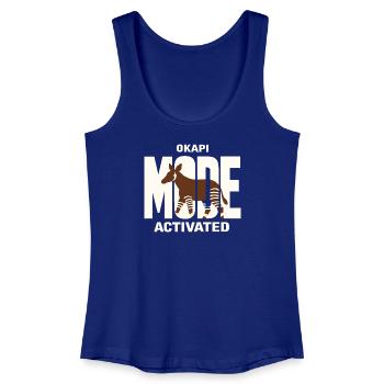 Okapi-liebhaber Okapi-tier Seltene Tierweltliebe - Frauen Bio Tank Top - Königsblau - Vorne