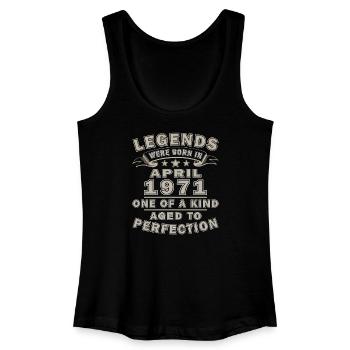 April 1971 Geburtstagsgeschenk - Frauen Bio Tank Top - Schwarz - Vorne