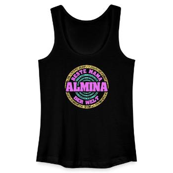 Beste Mama der Welt Allmina - Frauen Bio Tank Top - Schwarz - Vorne