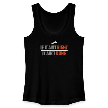 Blue Collar Lifestyle Blue Collar Pride Working - Frauen Bio Tank Top - Schwarz - Vorne
