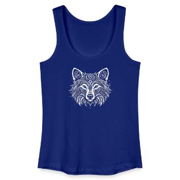 Berserker Bär - Nordisches Wikinger Mandala Design - Frauen Bio Tank Top - Königsblau - Vorne