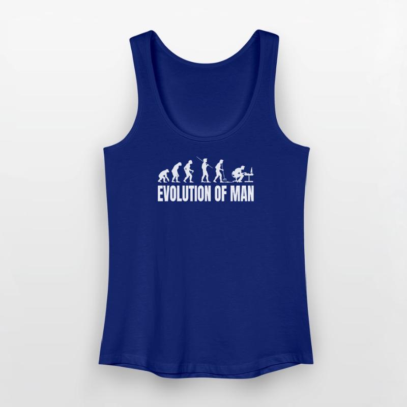 Evolution of Programmierer IT Computer Coder Frauen Bio Tank Top