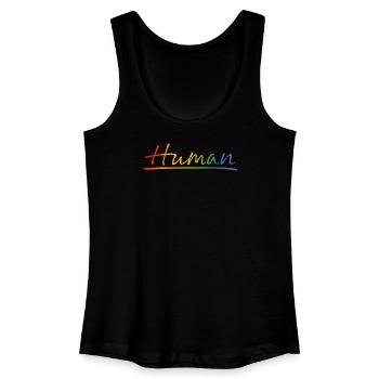Chemise Pride Human - Débardeur bio Femme - noir - Devant