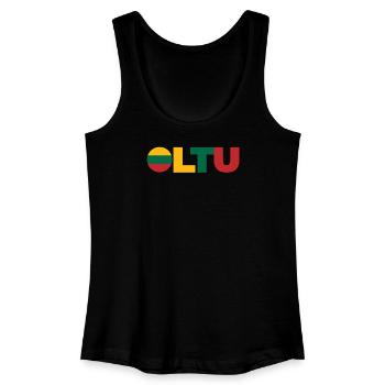 Litauen - Frauen Bio Tank Top - Schwarz - Vorne