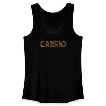 Wortwolke Cabrio Sprüche Sommer Auto  - Frauen Bio Tank Top - Schwarz - Vorne