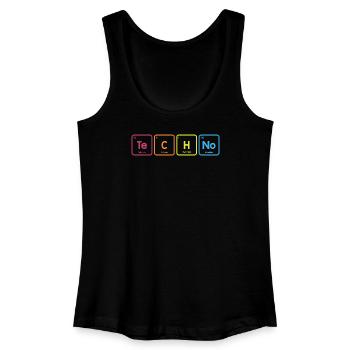 Techno-Elemente - Frauen Bio Tank Top - Schwarz - Vorne