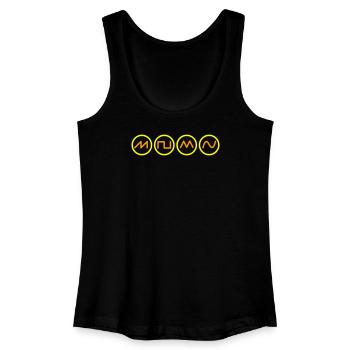 synth sound - Women’s Organic Tank Top - black - Front