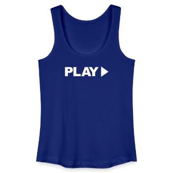 PLAY - Frauen Bio Tank Top - Königsblau - Vorne