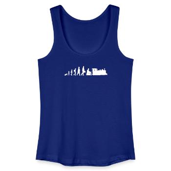 Eisenbahnfreund Entwicklung - Frauen Bio Tank Top - Königsblau - Vorne