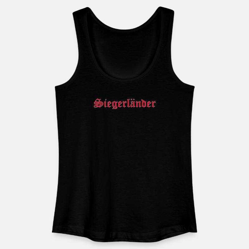 Siegerländer - Frauen Bio Tank Top - Schwarz