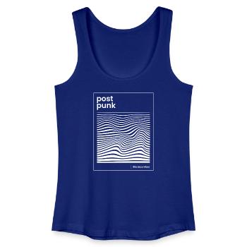 Post-Punk-Wave-Muster-Poster - Frauen Bio Tank Top - Königsblau - Vorne