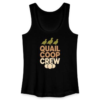 Wachtelhalter Wachtelbauer Hinterhofwachtel - Frauen Bio Tank Top - Schwarz - Vorne