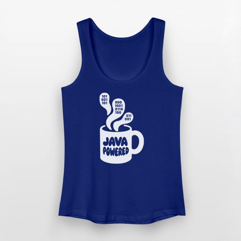 Java Powered Mug: Binary Steam Frauen Bio Tank Top