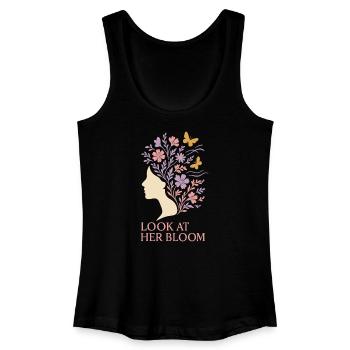 Mindful Growth, Spring Renewal, - Women’s Organic Tank Top - black - Front