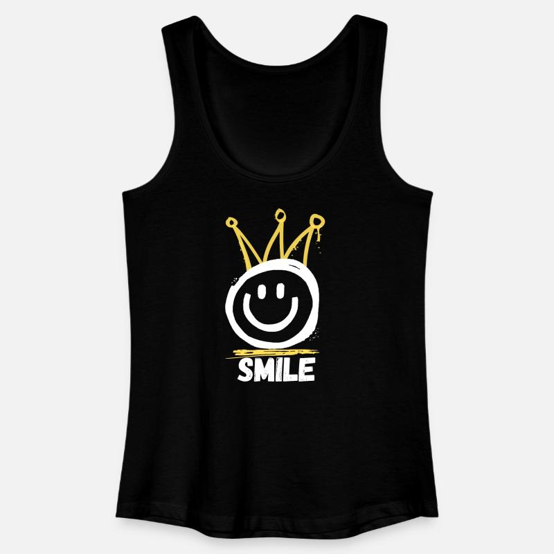 Smile Graffiti - Women’s Organic Tank Top - black