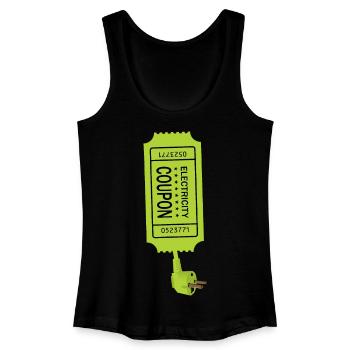 Strom Coupon - Frauen Bio Tank Top - Schwarz - Vorne