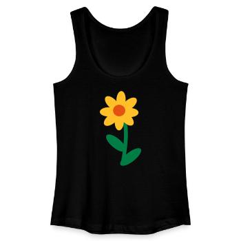 De fleur - Débardeur bio Femme - noir - Devant