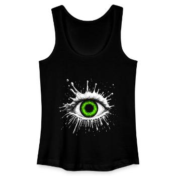 Eyeball – Blick ins Unbekannte - Frauen Bio Tank Top - Schwarz - Vorne