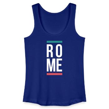 Rome City Bold Typography-Design - Frauen Bio Tank Top - Königsblau - Vorne