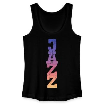 Jazz - Frauen Bio Tank Top - Schwarz - Vorne