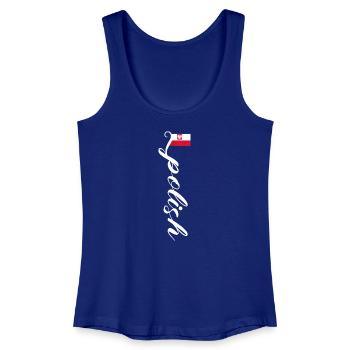 Pologne - Débardeur bio Femme - bleu roi - Devant
