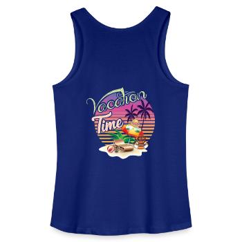 Casual Holiday Summer Motif - Women’s Organic Tank Top - royal blue - Back