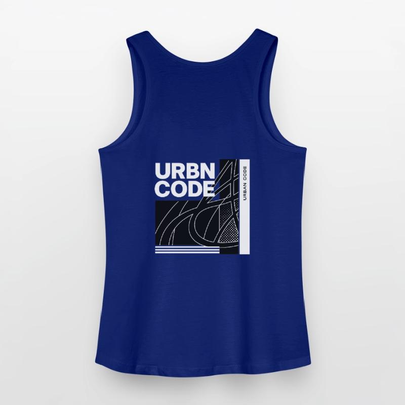 Conception de lignes de code urbain Débardeur bio Femme