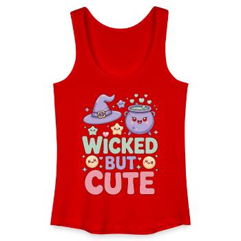 Witchcraft Wicked But Cute Sorcery Spellcaster - Frauen Bio Tank Top - Rot - Vorne