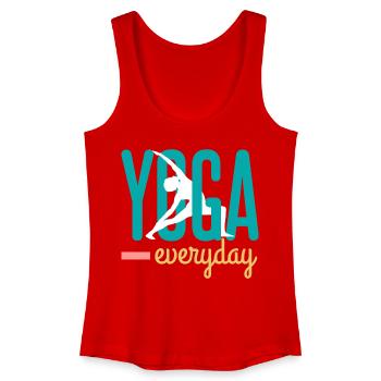 Yoga - Frauen Bio Tank Top - Rot - Vorne