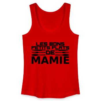 les bons petits plats de mamie - Frauen Bio Tank Top - Rot - Vorne