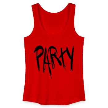 party - Women’s Organic Tank Top - red - Front