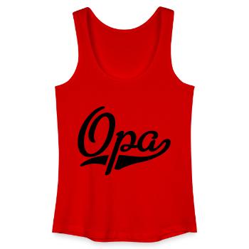 Opa - Frauen Bio Tank Top - Rot - Vorne