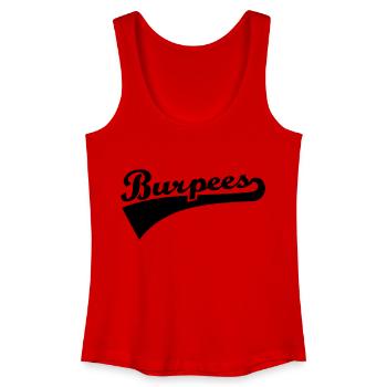 Burpees - Débardeur bio Femme - rouge - Devant
