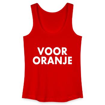 Voor oranje - Women’s Organic Tank Top - red - Front