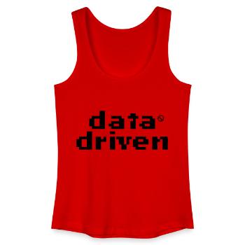 Data driven - Frauen Bio Tank Top - Rot - Vorne