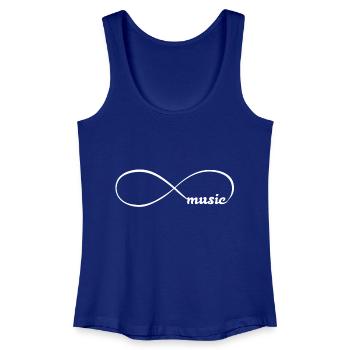 Music - Frauen Bio Tank Top - Königsblau - Vorne