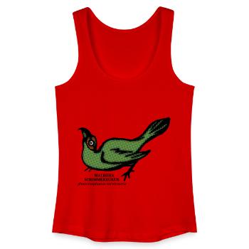 Malkoha cuckoo curvirostris rainforest retro bird - Women’s Organic Tank Top - red - Front