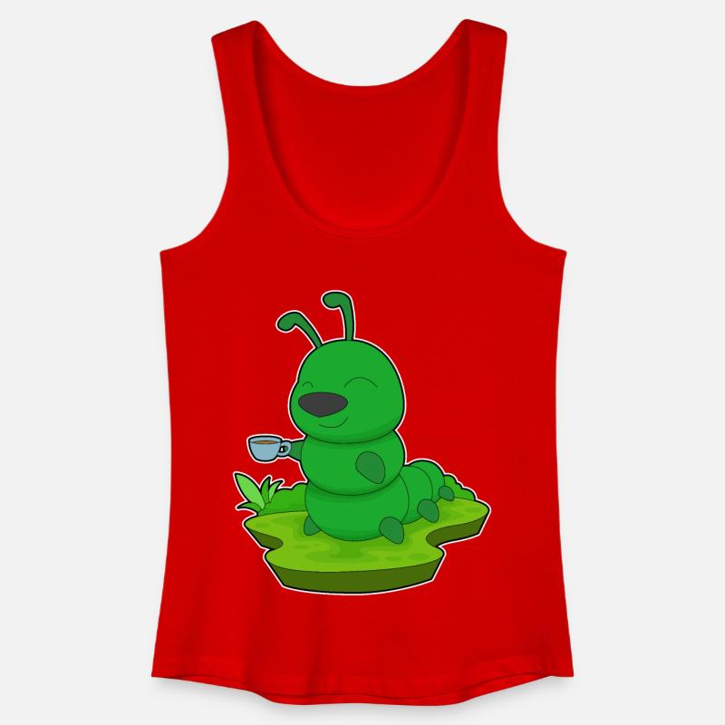 Caterpillar Coffee Mug - Women’s Organic Tank Top - red